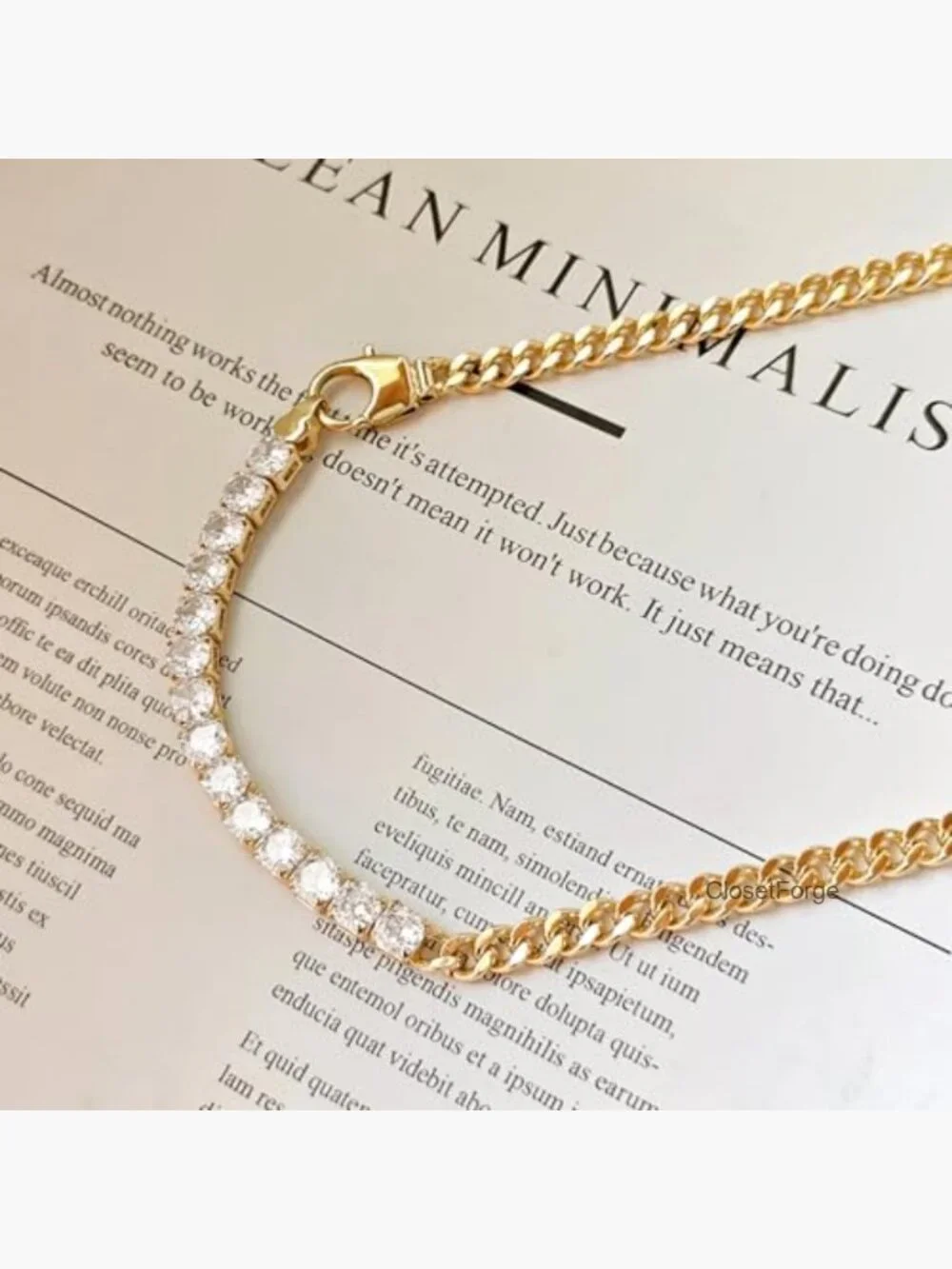 Chunky Thick Chain Toggle Clasp Pendant Necklace Baroque Pearl - Picture 7 of 7